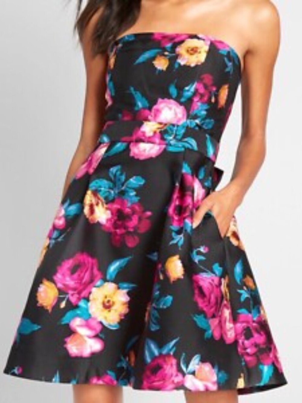 Betsey Johnson strapless party dress, size 6